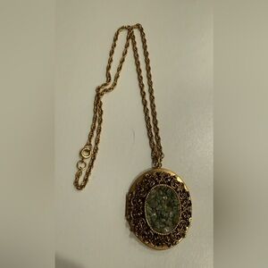Elegant Gold Locket Necklace